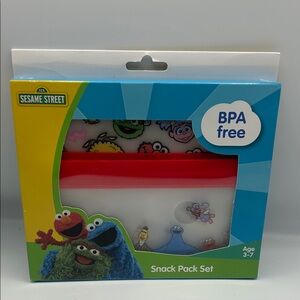 Sesame Street Red and White Snack Pack